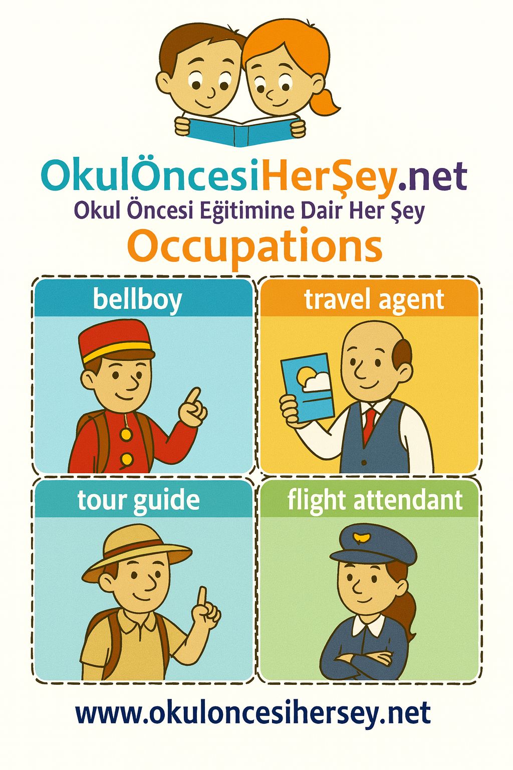 İngilizce Meslekler Flashkart