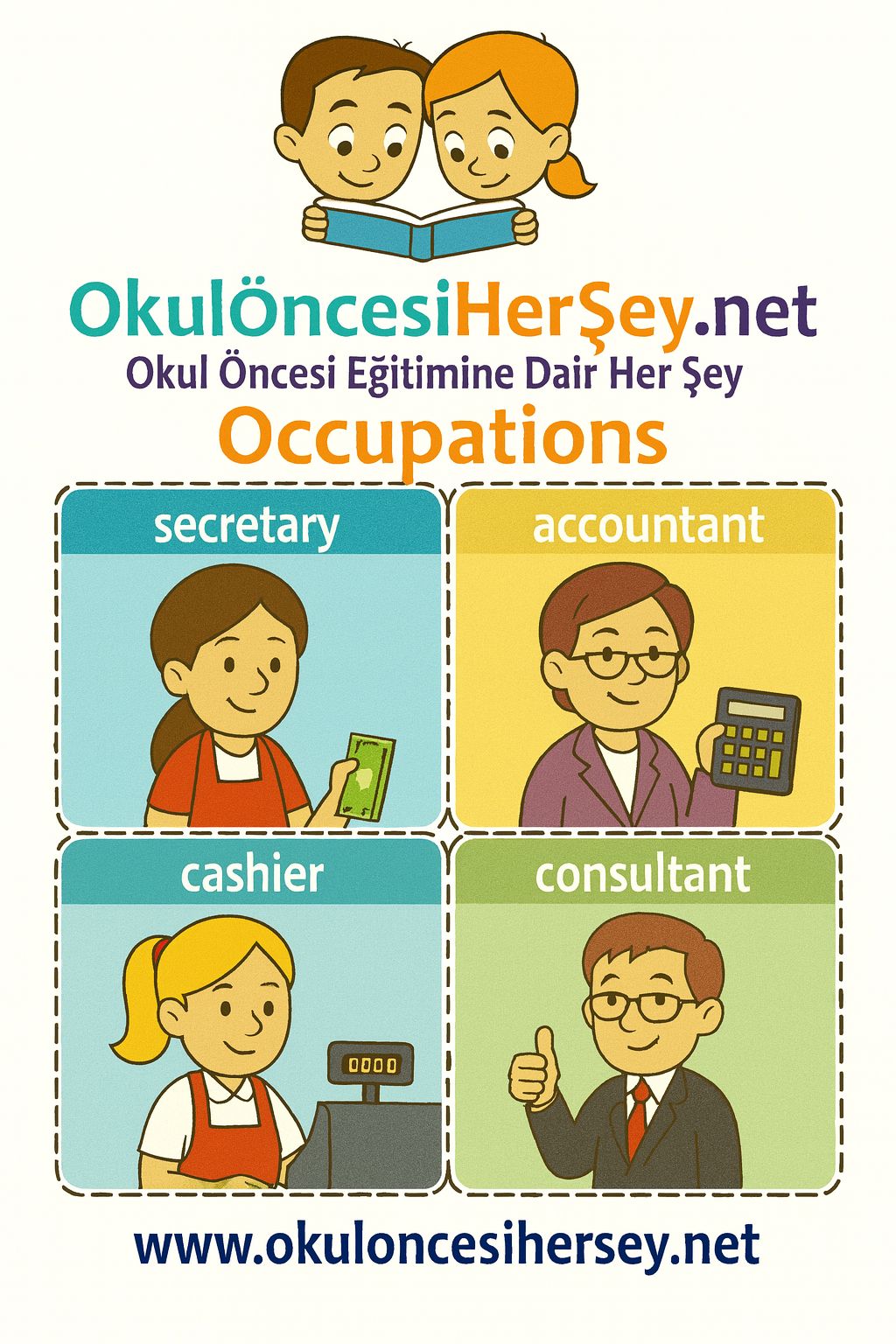 İngilizce Meslekler Flashkart