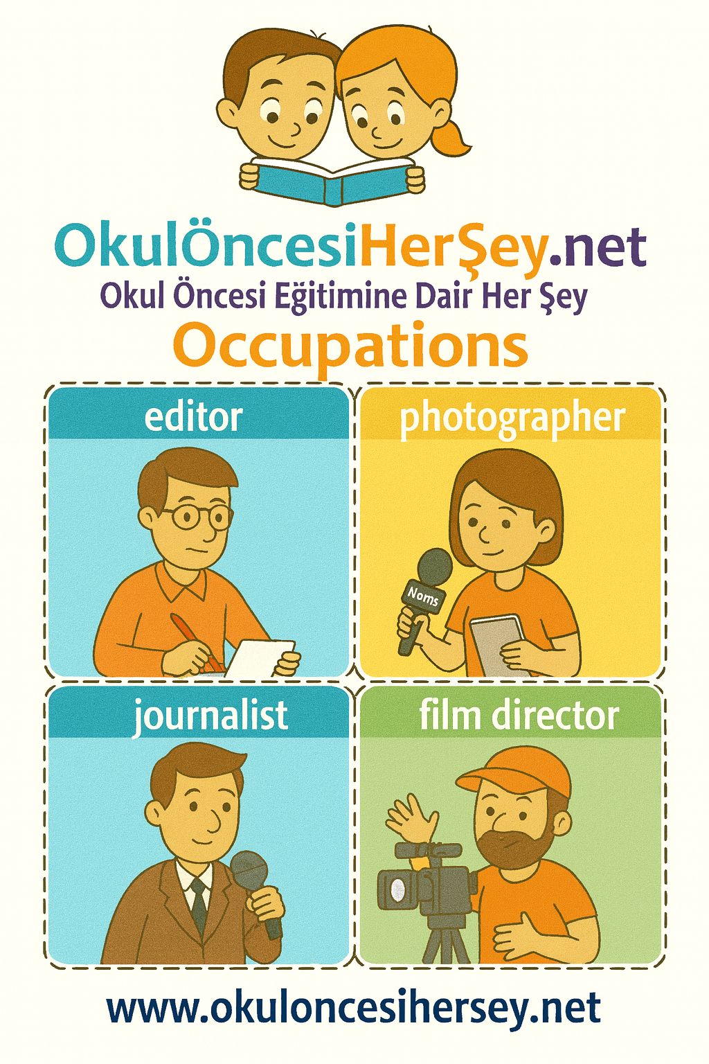 İngilizce Meslekler Flashkart