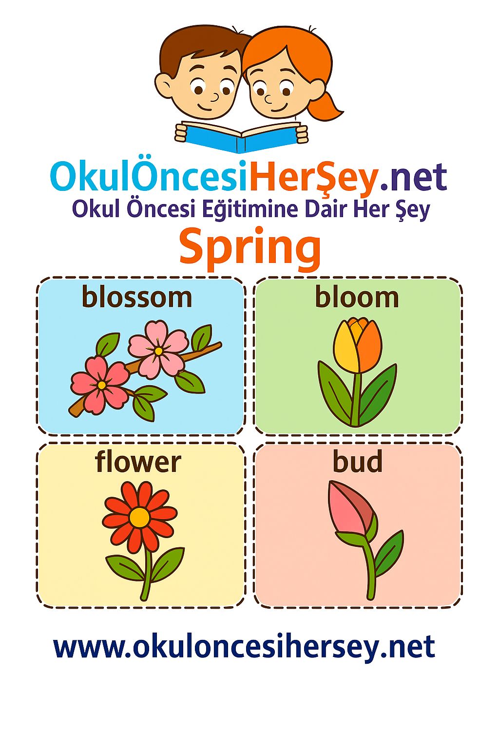 İngilizce Mevsimler Flashkart