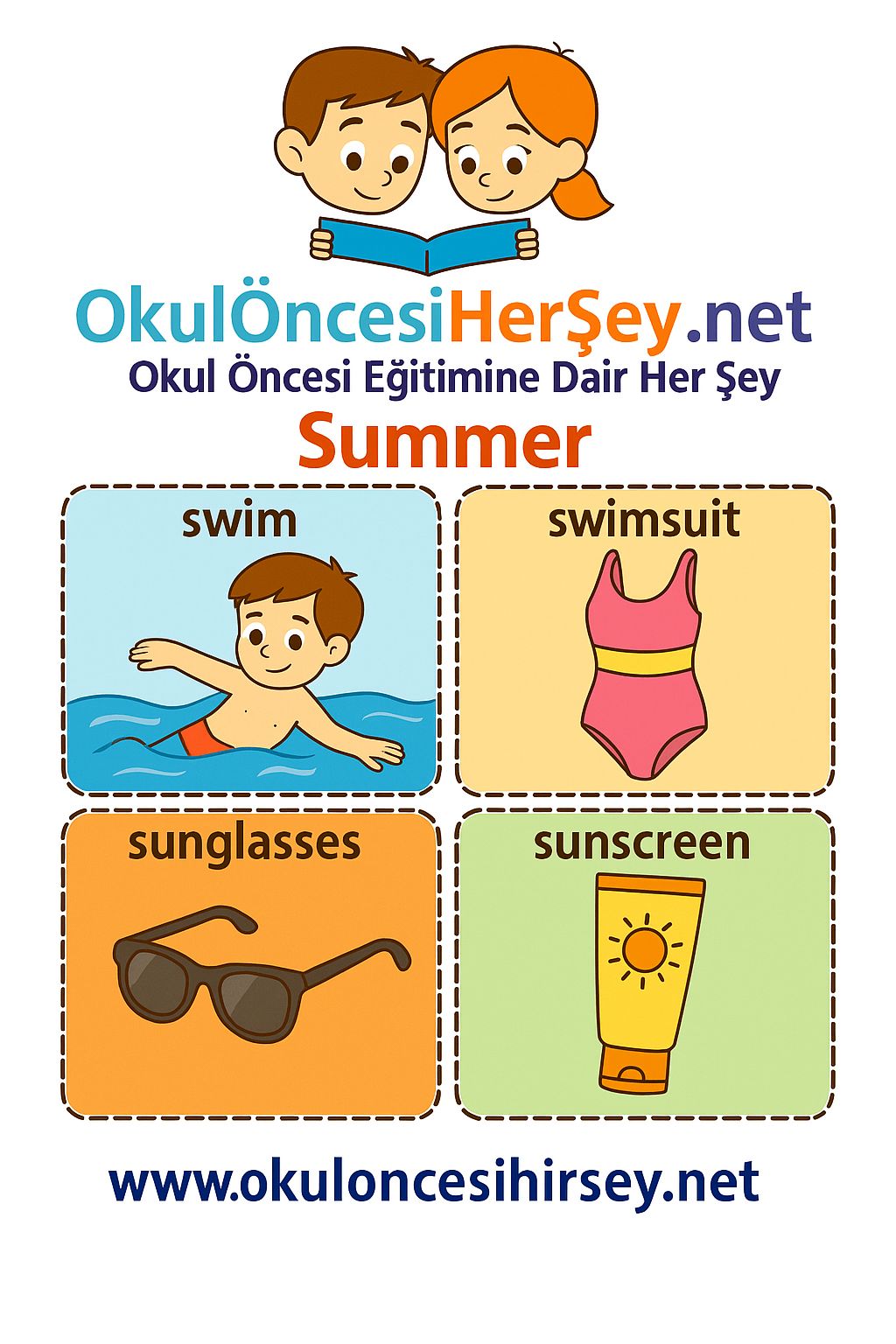 İngilizce Mevsimler Flashkart