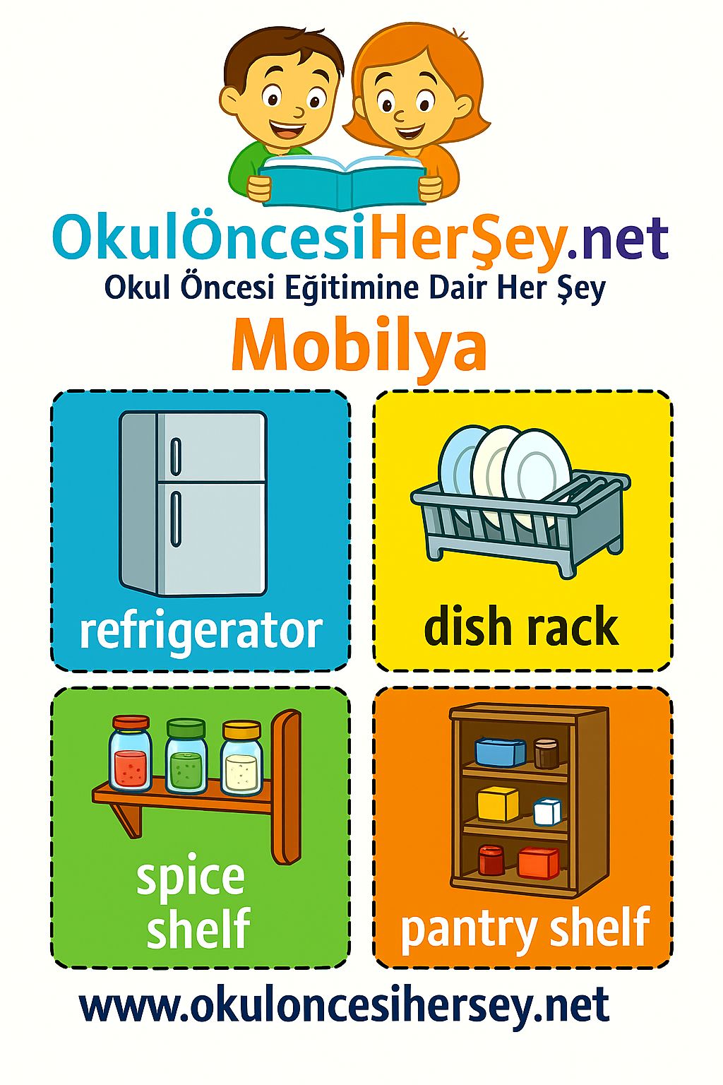 İngilizce Mobilya Flashkart