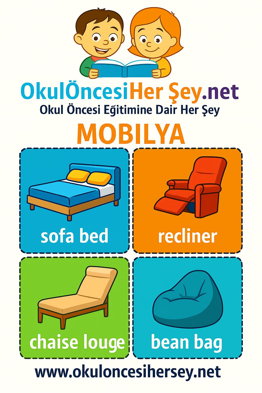 İngilizce Mobilya Flashkart