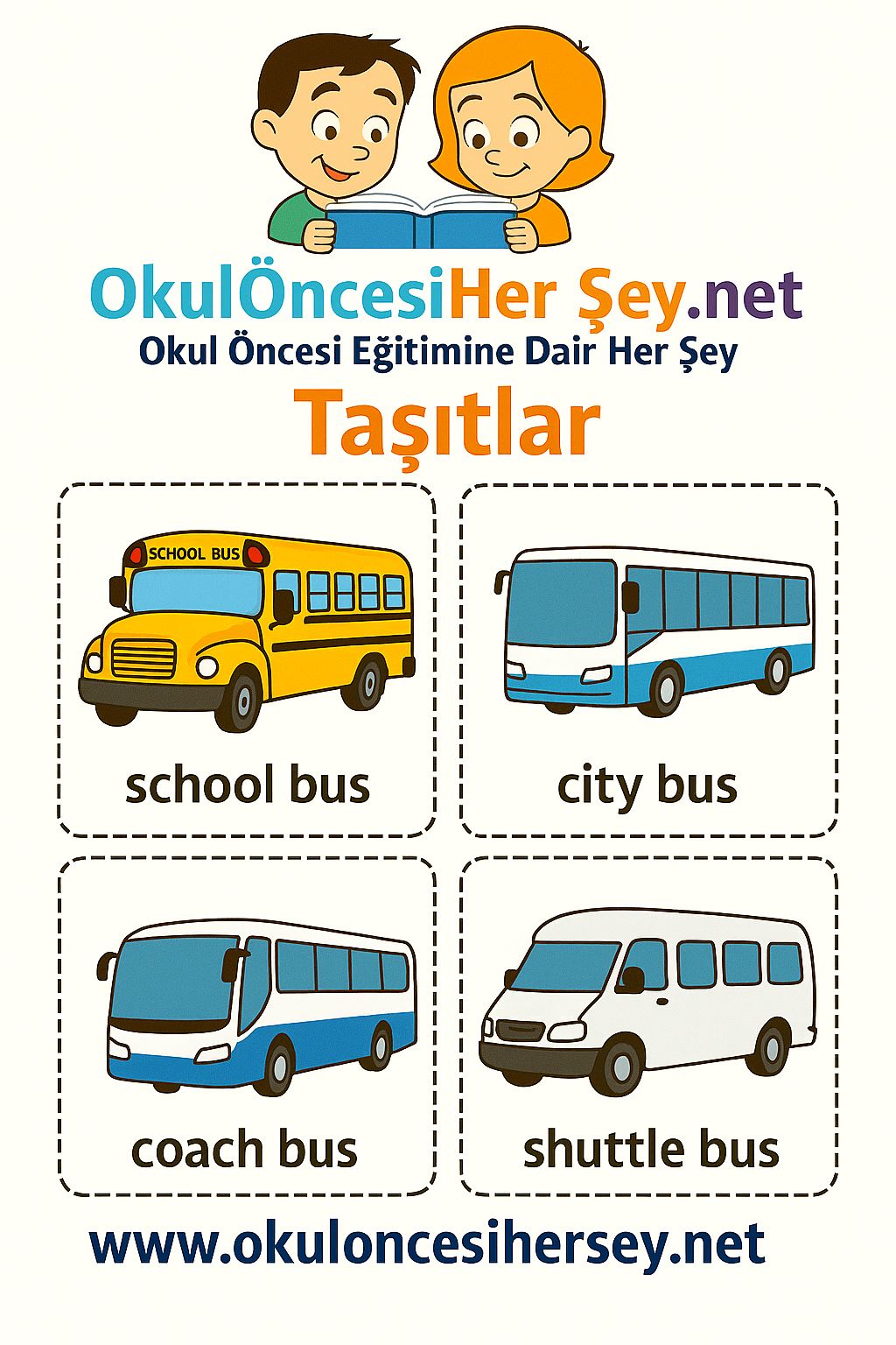 İngilizce Taşıtlar Flashkart