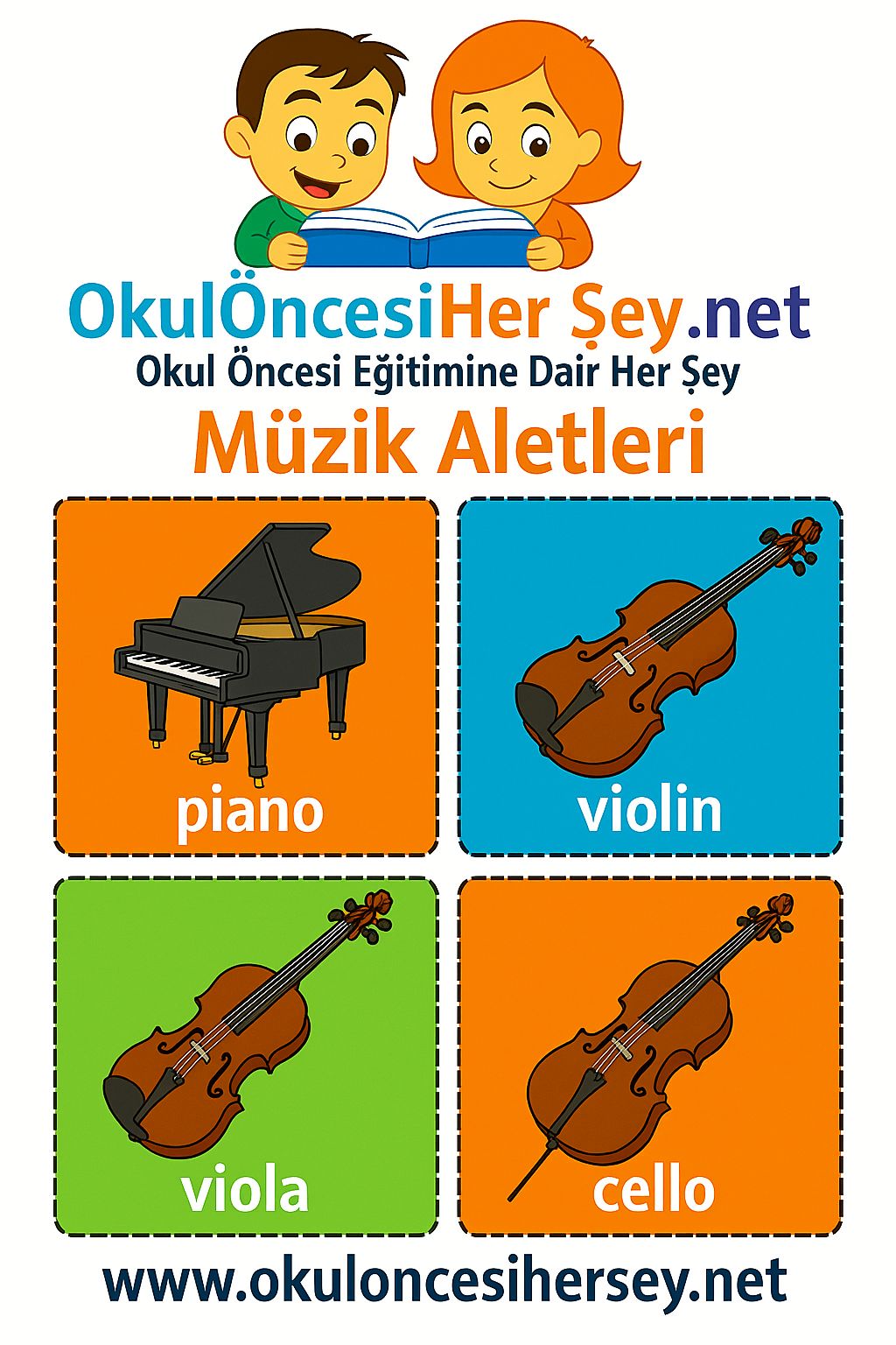 İngilizce Müzik Aletleri Flashkart