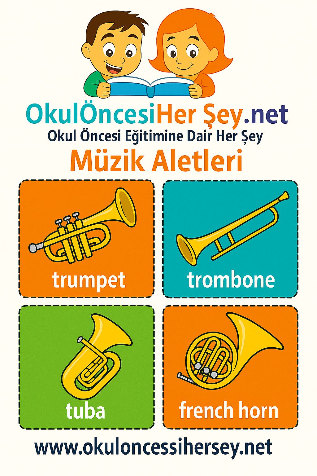 İngilizce Müzik Aletleri Flashkart