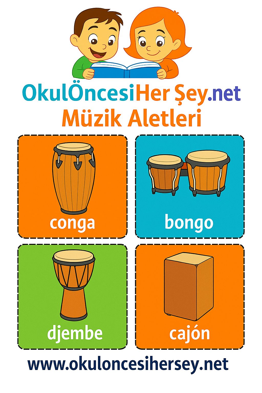 İngilizce Müzik Aletleri Flashkart