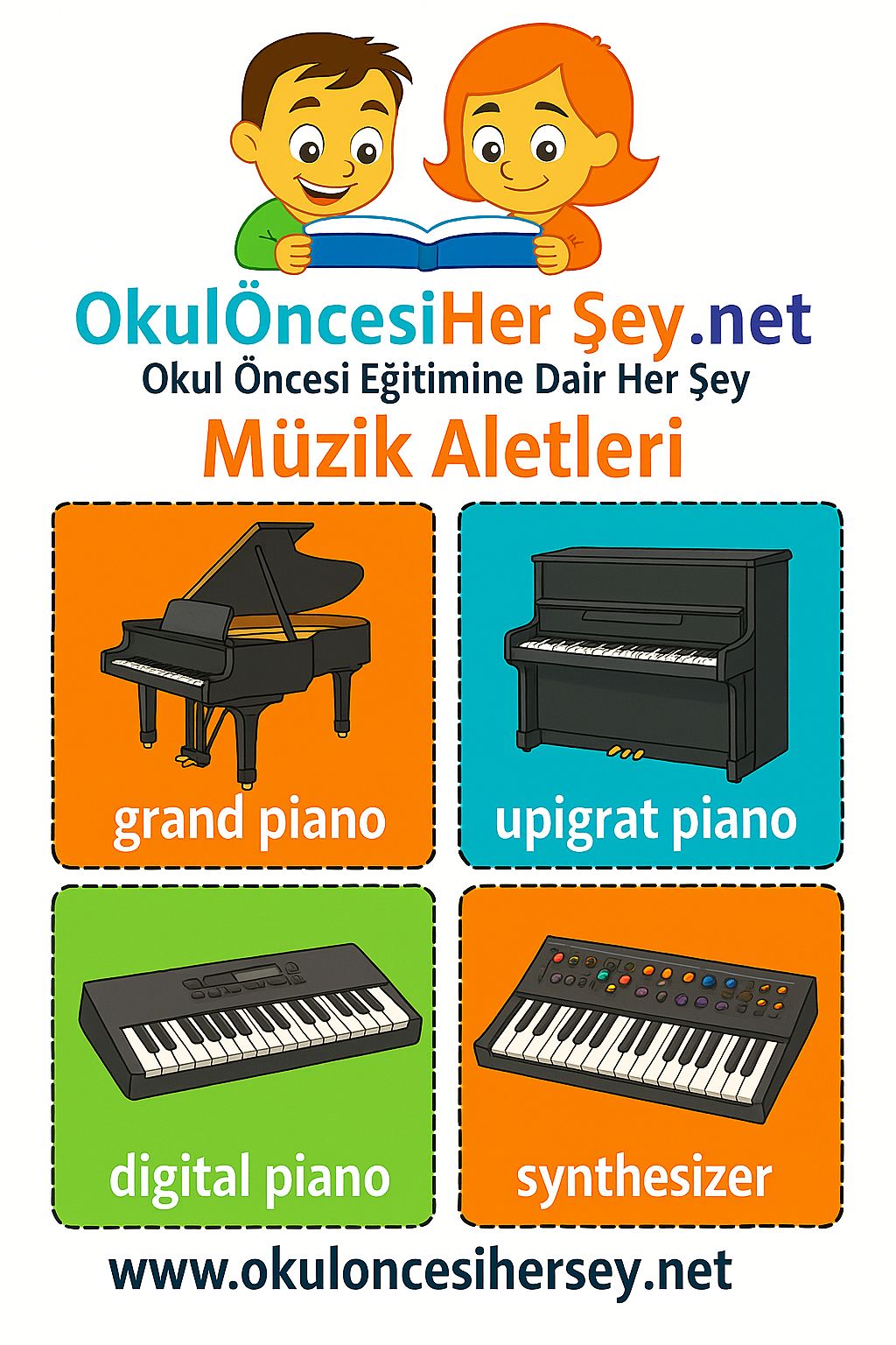 İngilizce Müzik Aletleri Flashkart