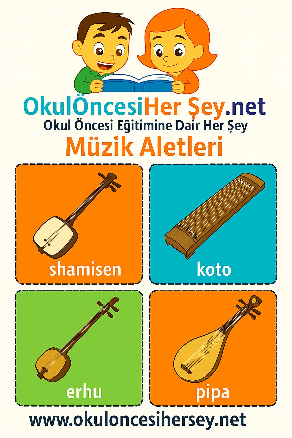 İngilizce Müzik Aletleri Flashkart