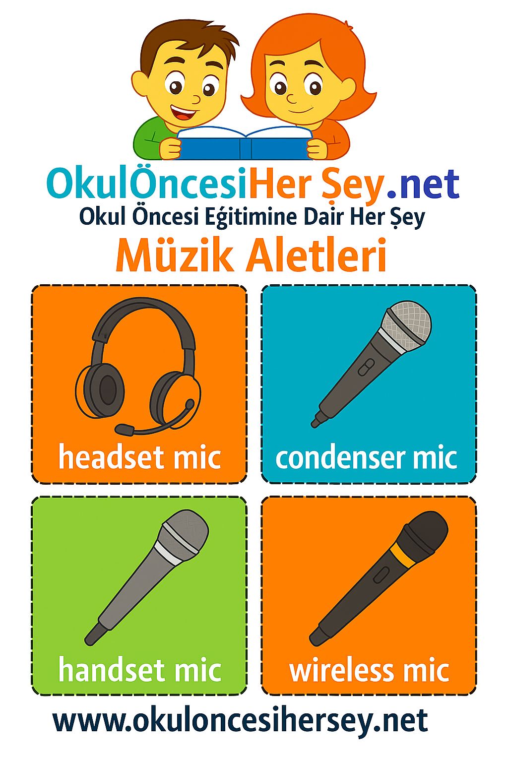 İngilizce Müzik Aletleri Flashkart