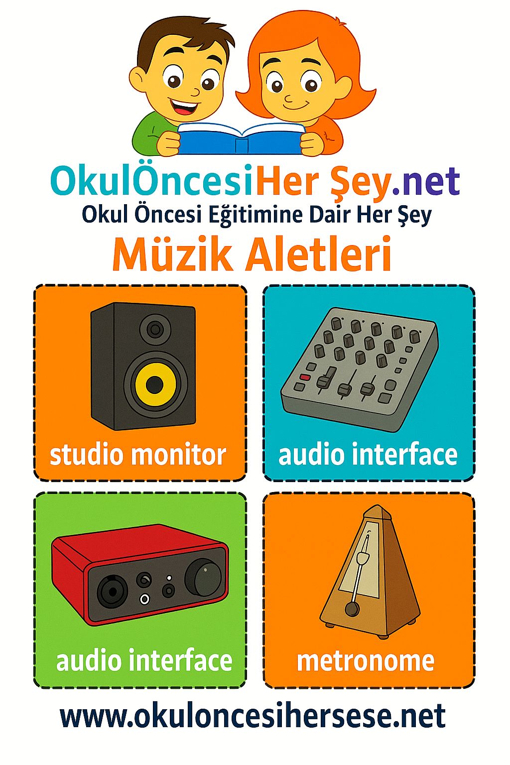 İngilizce Müzik Aletleri Flashkart