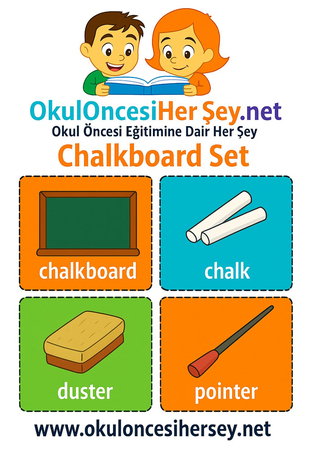 İngilizce Okul Gereçleri Flashkart