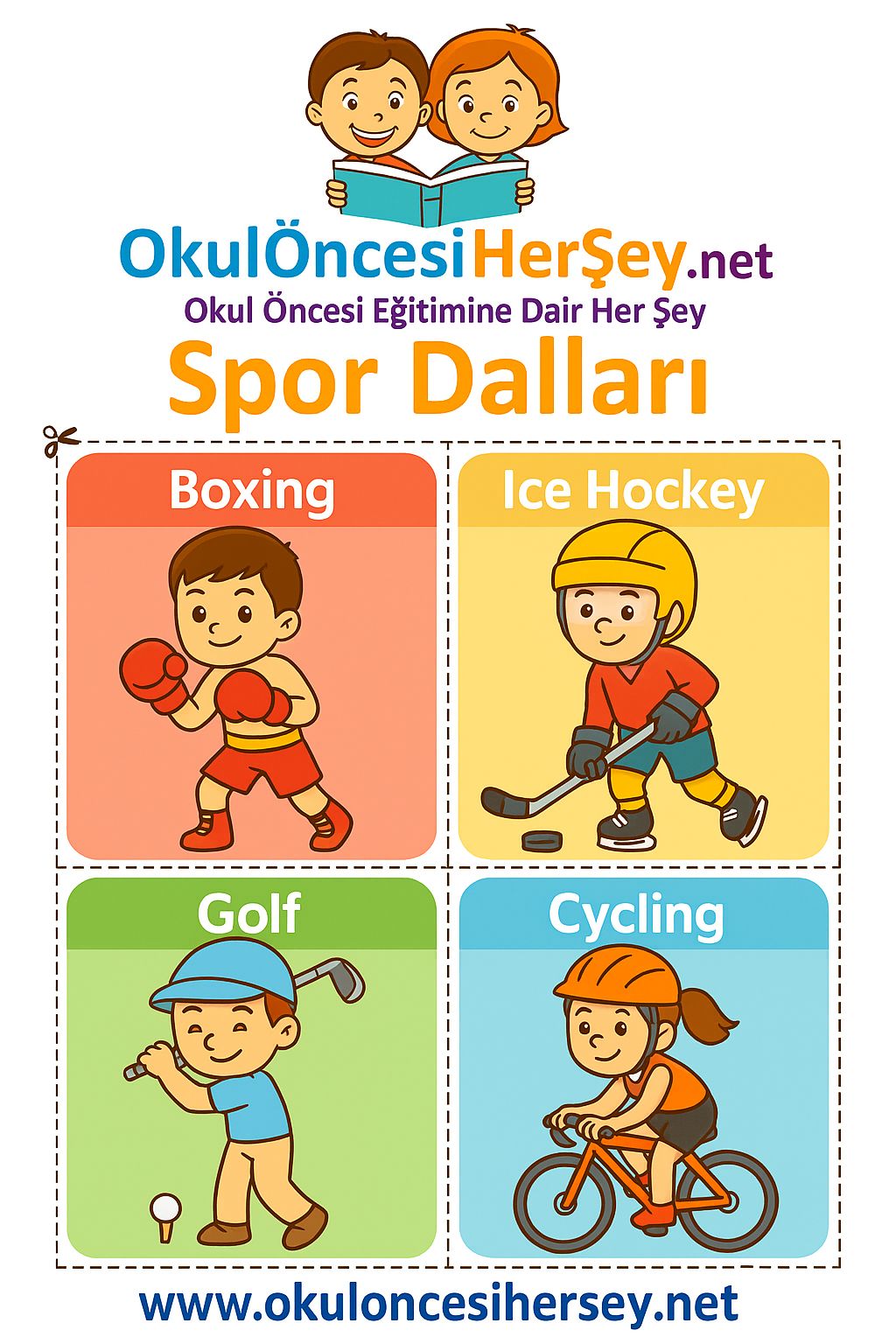 İngilizce Spor Dalları Flashkart
