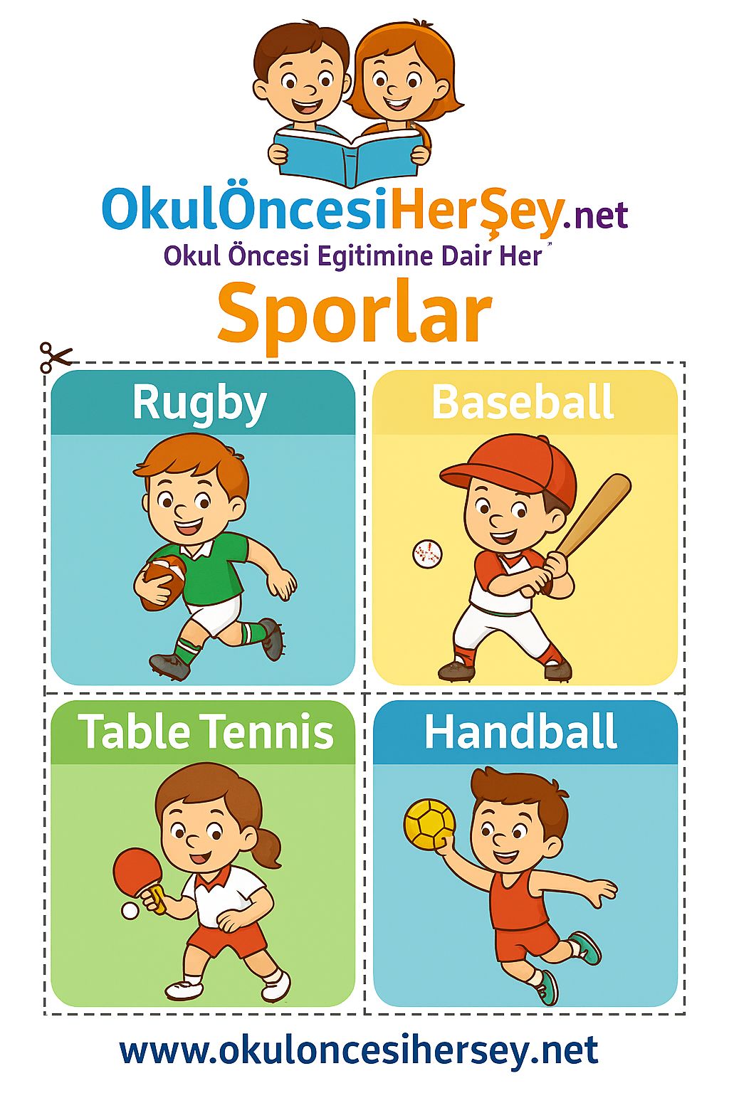 İngilizce Spor Dalları Flashkart