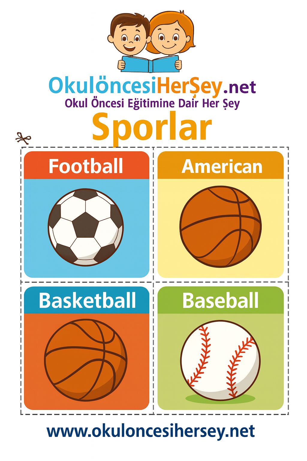 İngilizce Spor Dalları Flashkart