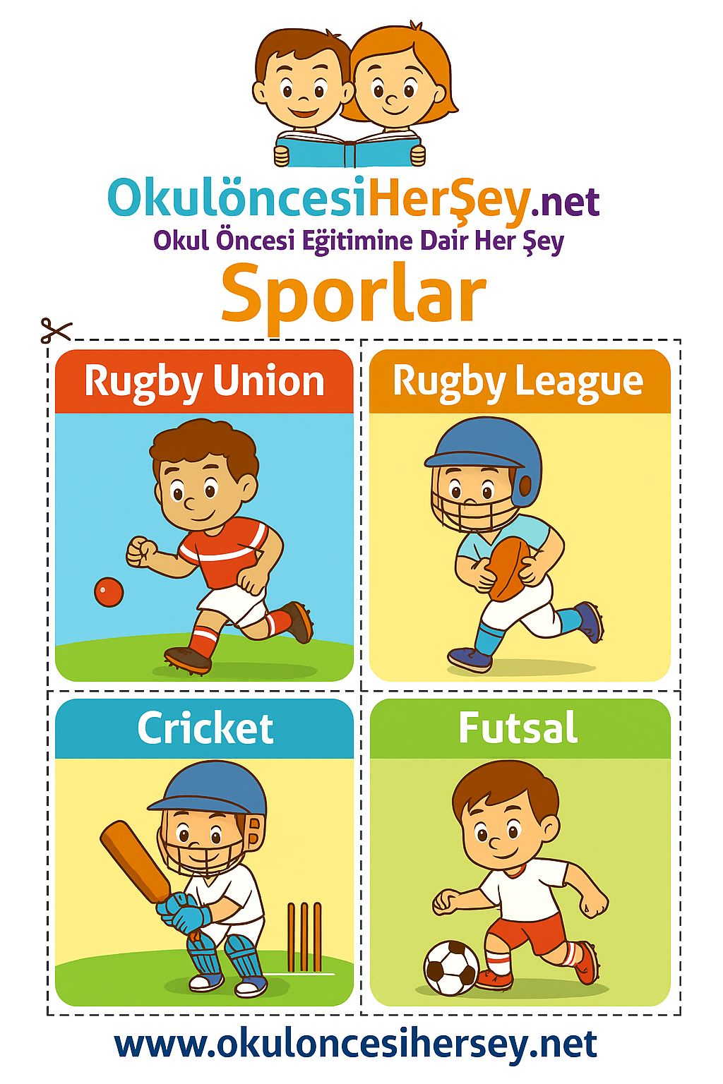 İngilizce Spor Dalları Flashkart