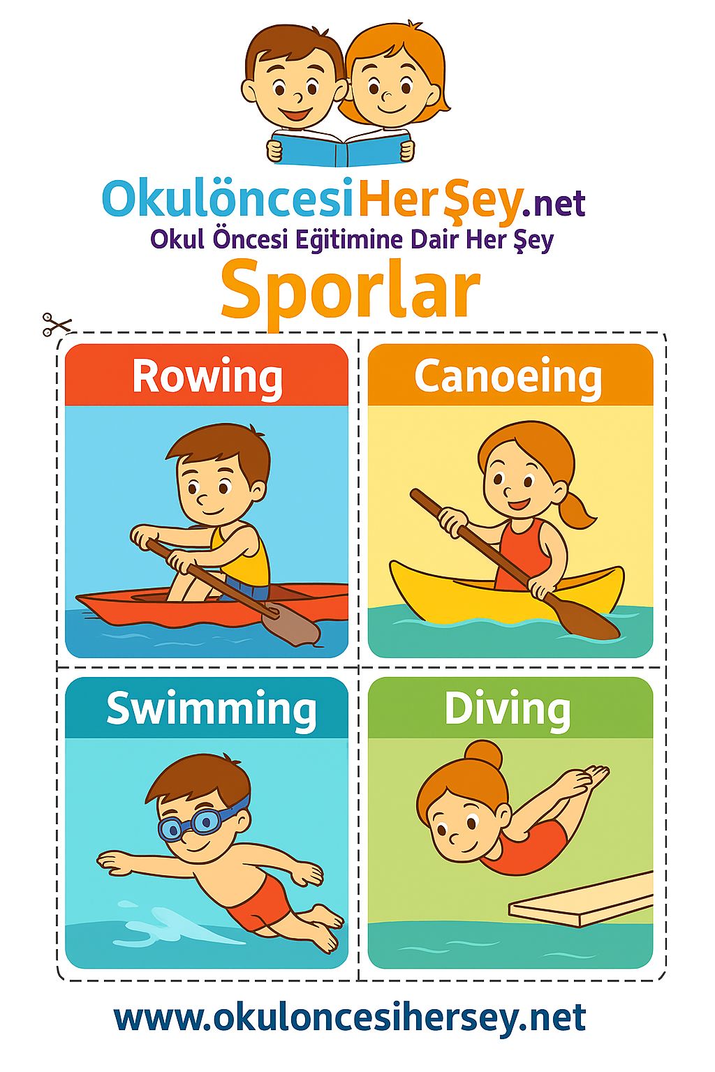 İngilizce Spor Dalları Flashkart