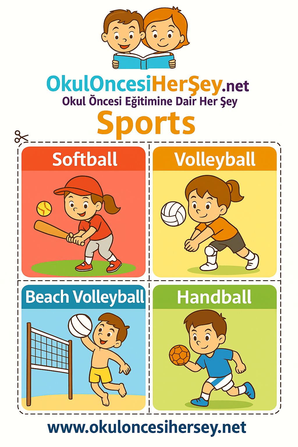 İngilizce Spor Dalları Flashkart