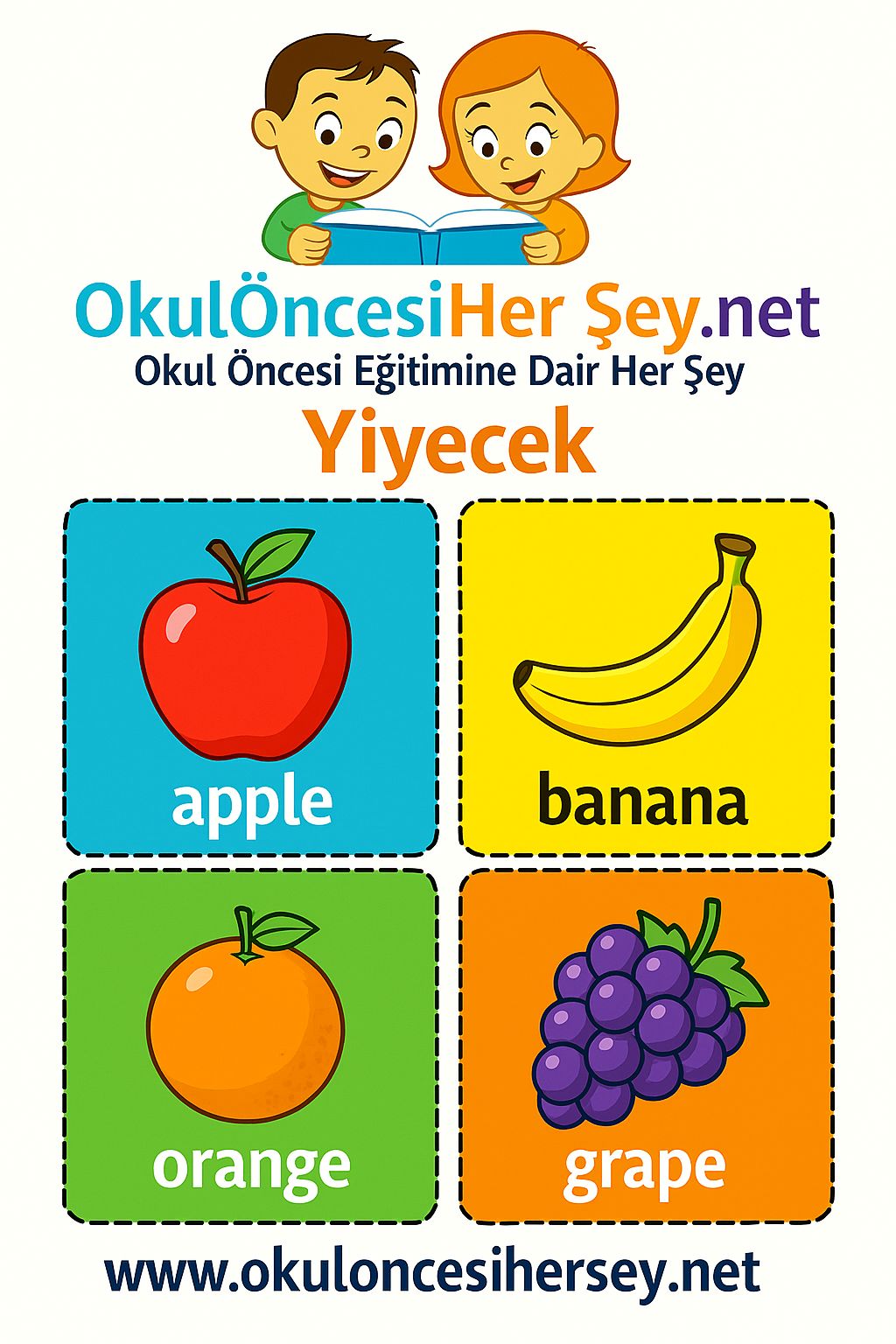 İngilizce Yiyecek-İçecek Flashkart