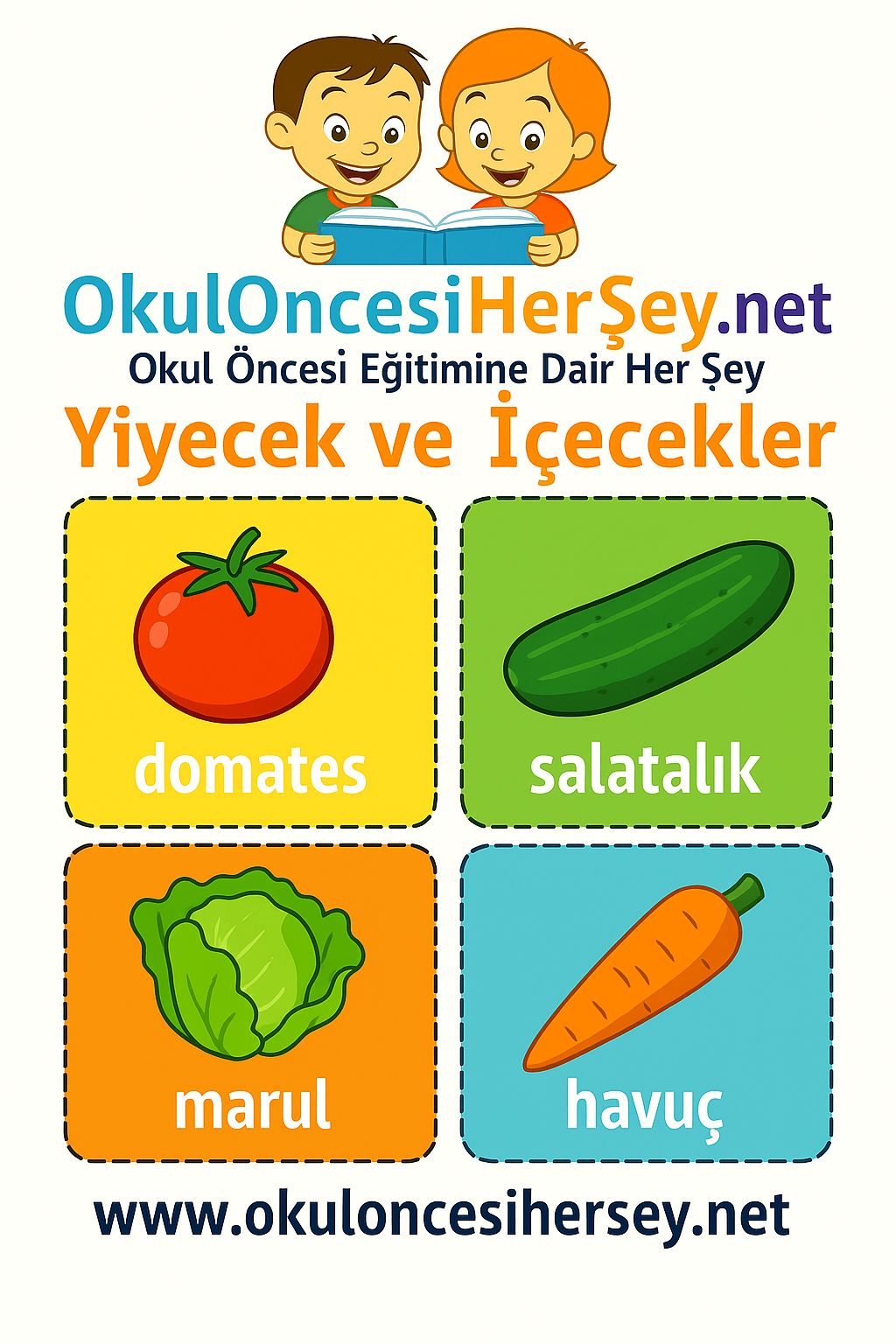 İngilizce Yiyecek-İçecek Flashkart