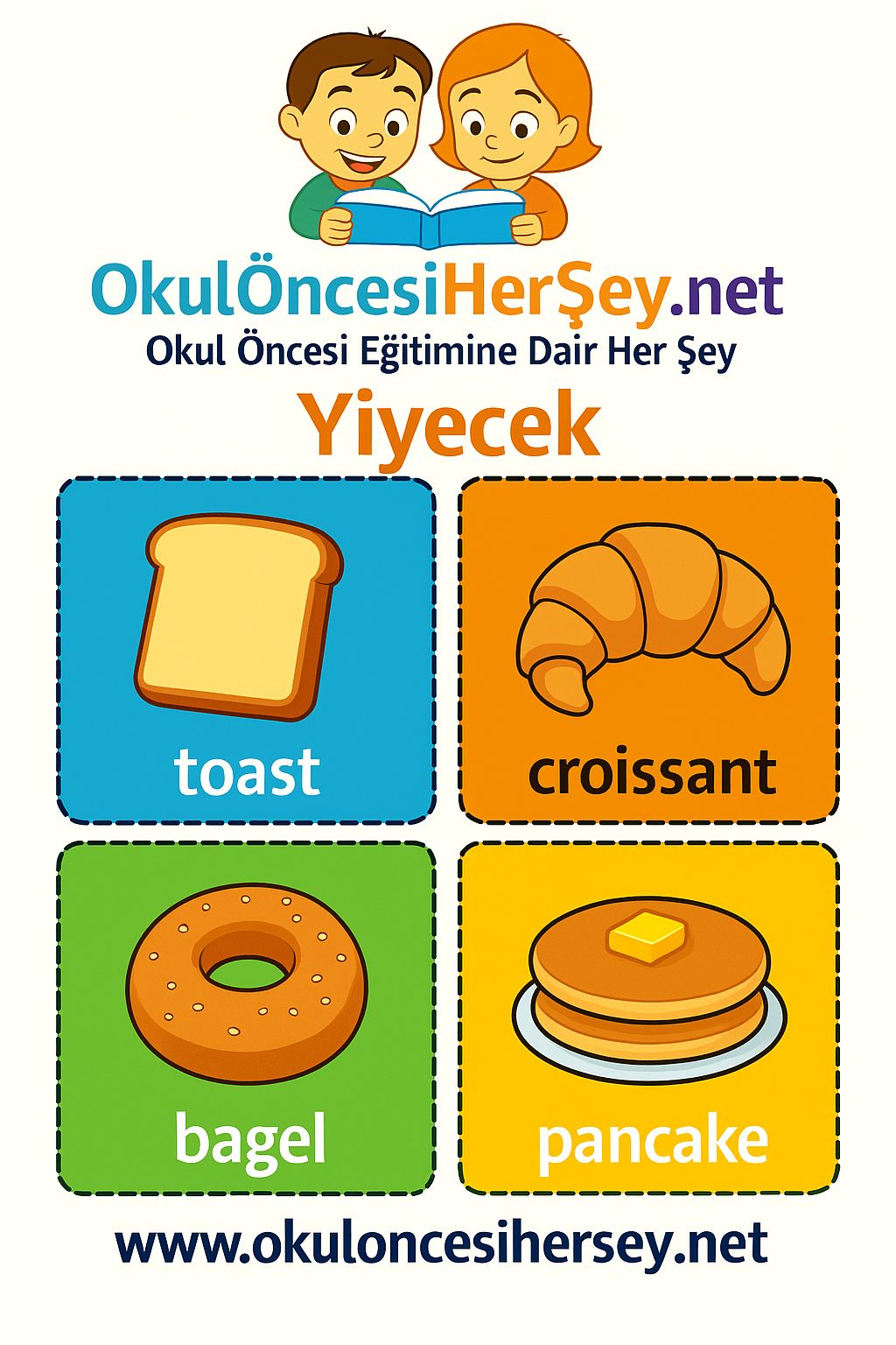 İngilizce Yiyecek-İçecek Flashkart