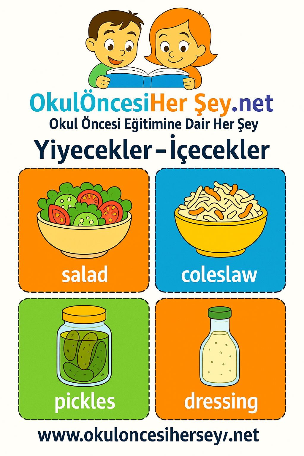 İngilizce Yiyecek-İçecek Flashkart