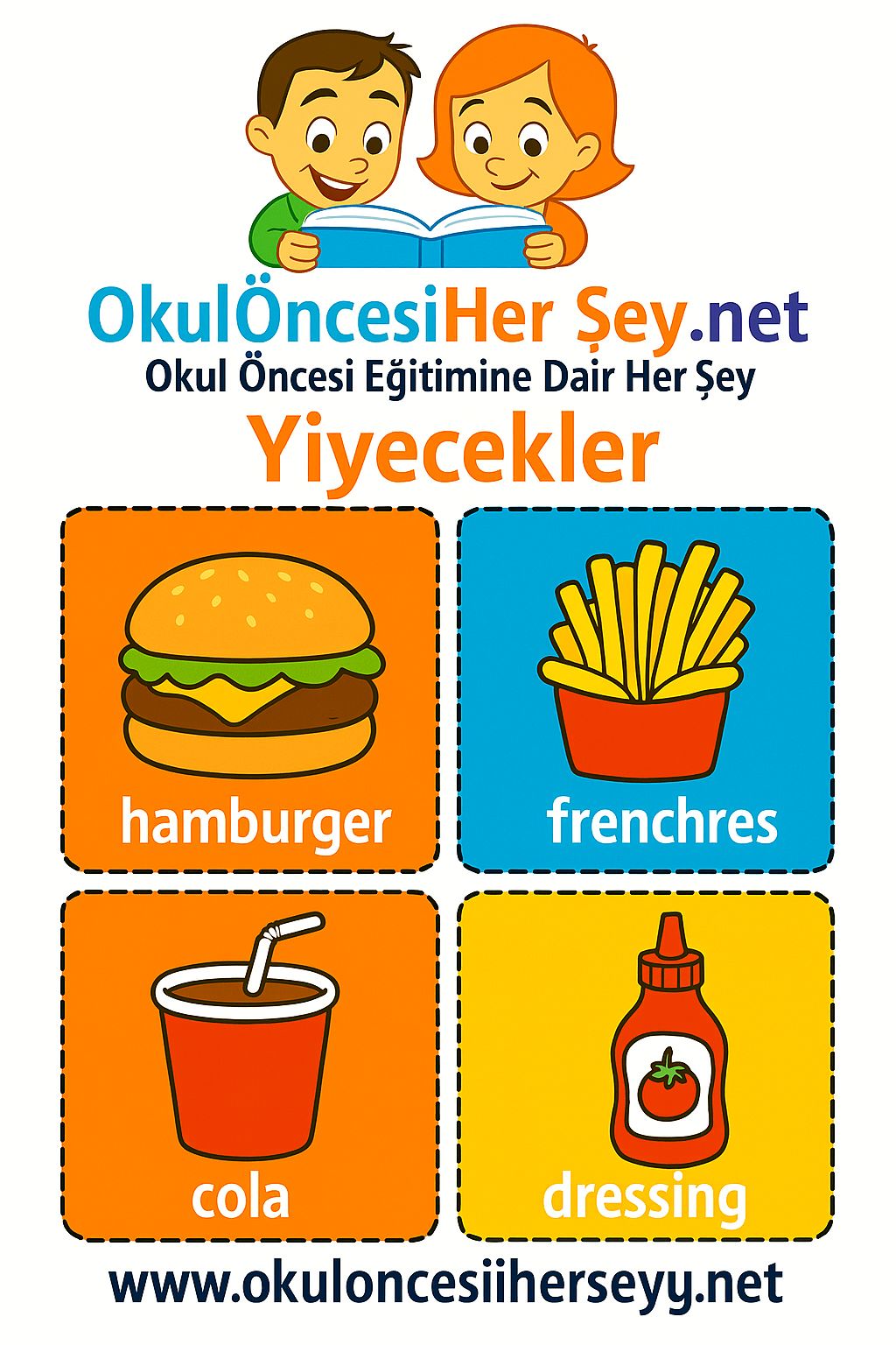 İngilizce Yiyecek-İçecek Flashkart