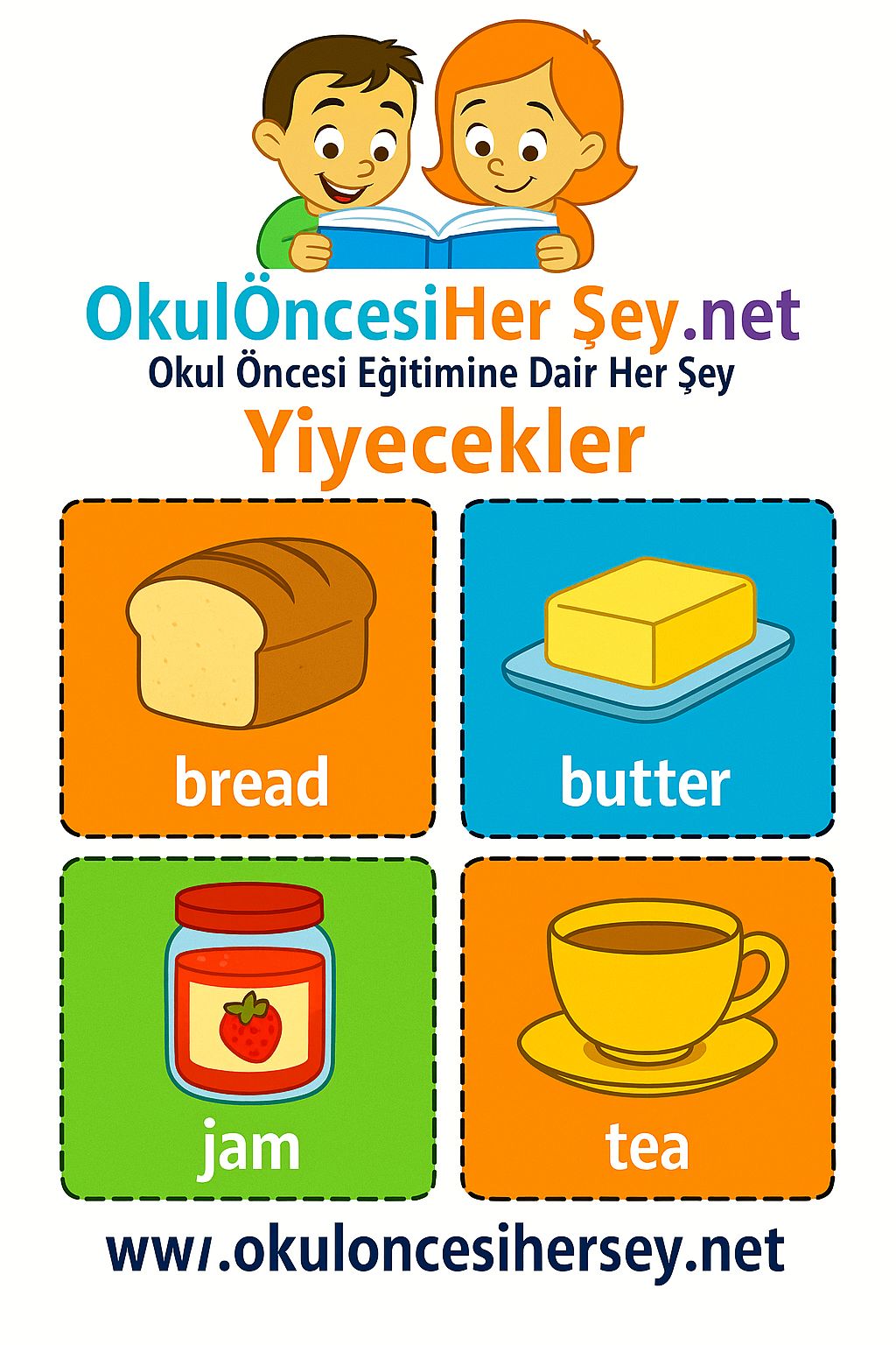 İngilizce Yiyecek-İçecek Flashkart