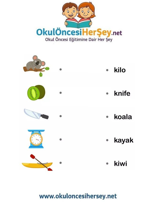Çocuklar İçin   Eşleştirme  