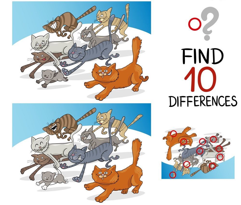 İki Resim Arasındaki 10 Farkı Bul