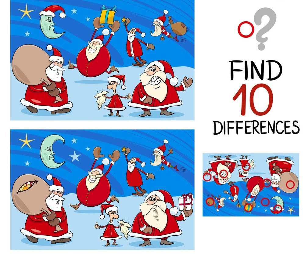 İki Resim Arasındaki 10 Farkı Bul