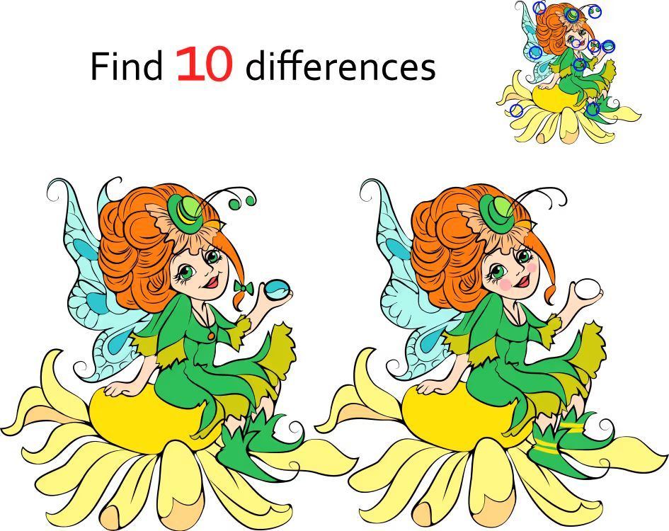 İki Resim Arasındaki 10 Farkı Bul