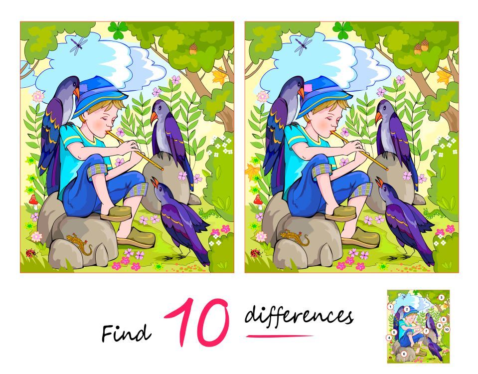 İki Resim Arasındaki 10 Farkı Bul