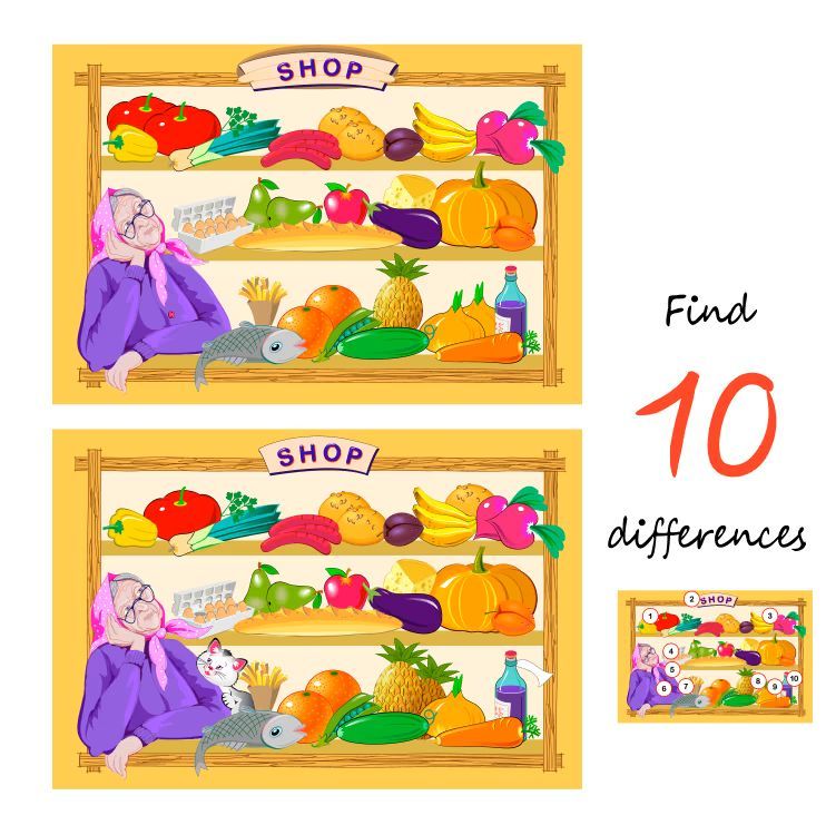 İki Resim Arasındaki 10 Farkı Bul