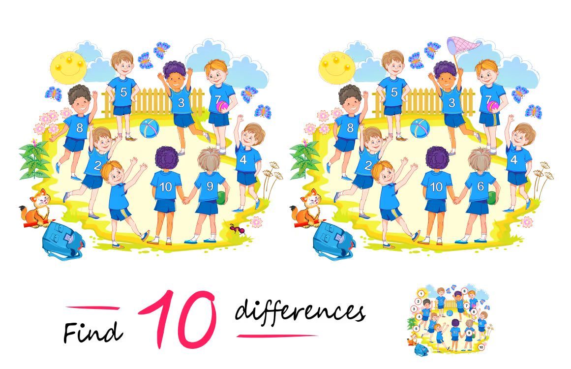 İki Resim Arasındaki 10 Farkı Bul