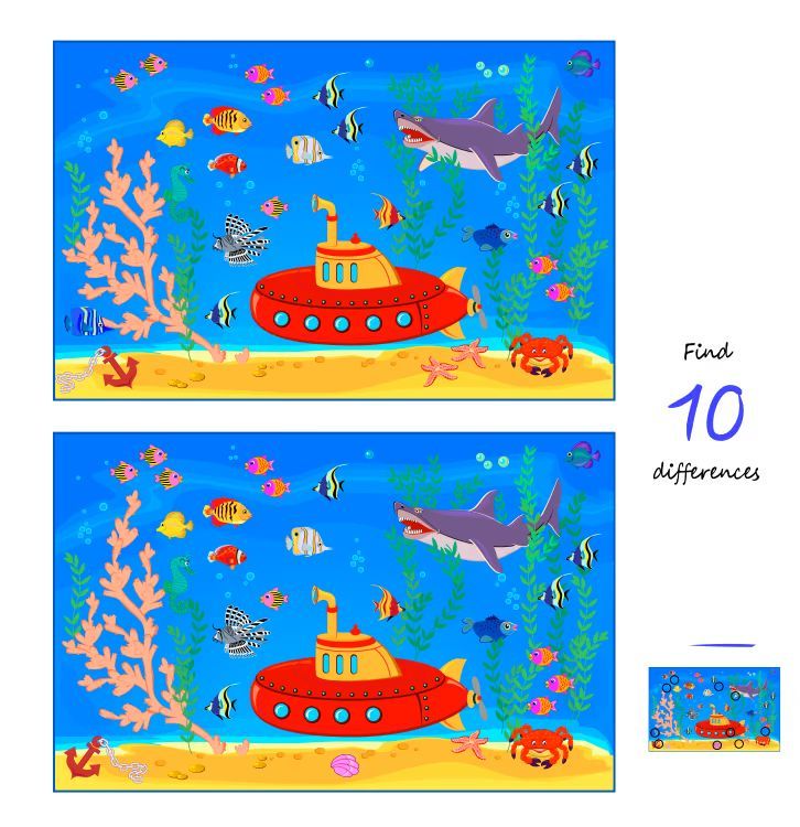 İki Resim Arasındaki 10 Farkı Bul