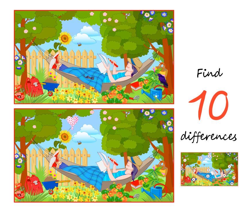 İki Resim Arasındaki 10 Farkı Bul