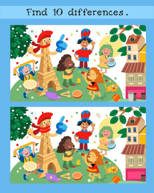 İki Resim Arasındaki 10 Farkı Bul