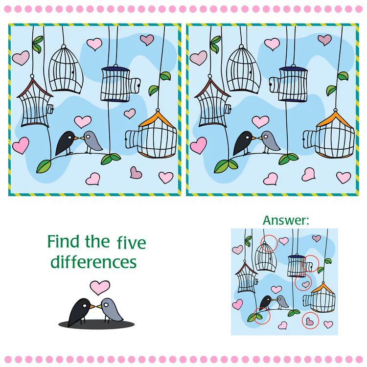 İki Resim Arasındaki 10 Farkı Bul