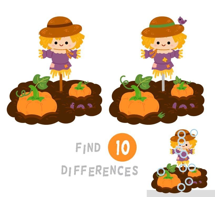 İki Resim Arasındaki 10 Farkı Bul