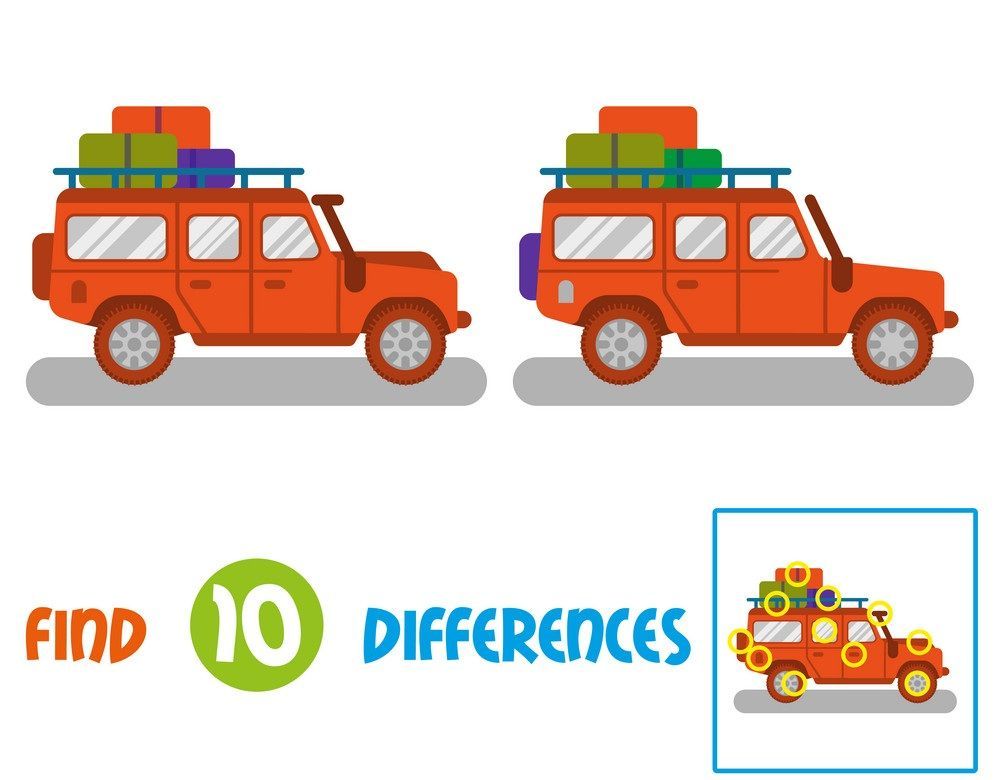 İki Resim Arasındaki 10 Farkı Bul