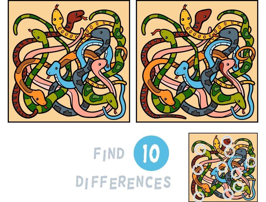 İki Resim Arasındaki 10 Farkı Bul