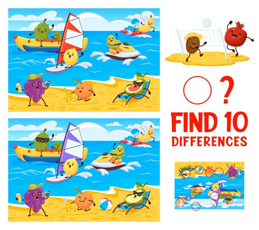 İki Resim Arasındaki 10 Farkı Bul