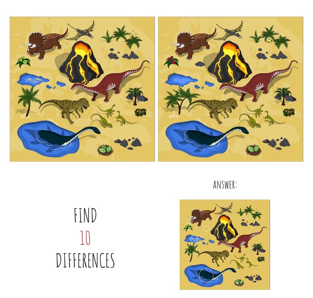 İki Resim Arasındaki 10 Farkı Bul