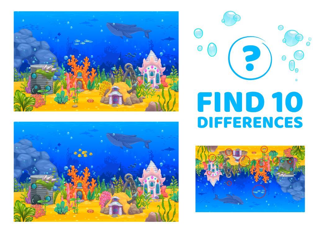 İki Resim Arasındaki 10 Farkı Bul