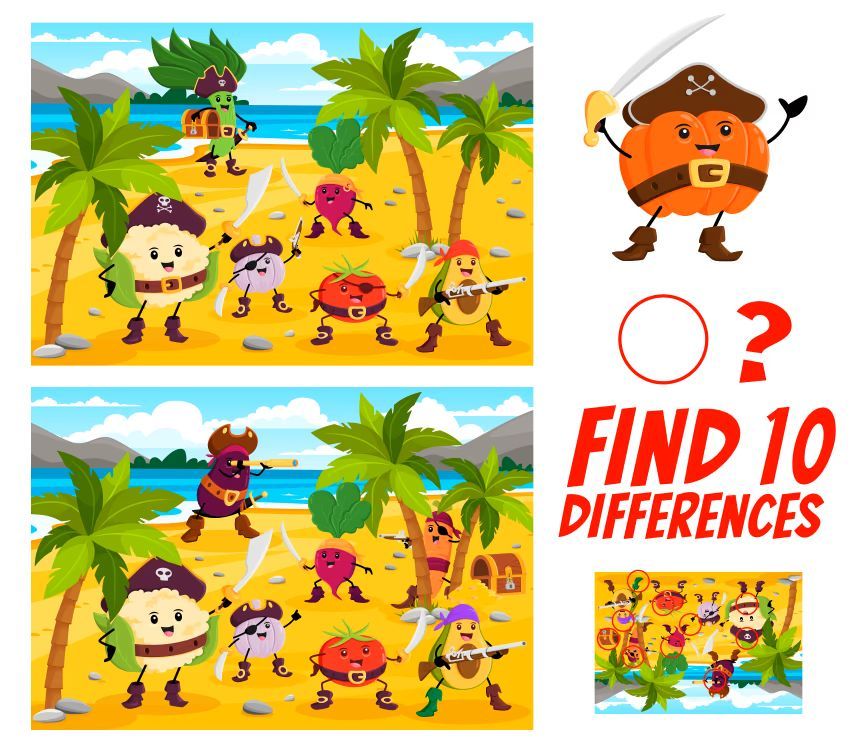 İki Resim Arasındaki 10 Farkı Bul