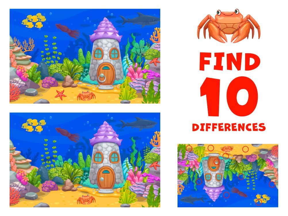 İki Resim Arasındaki 10 Farkı Bul