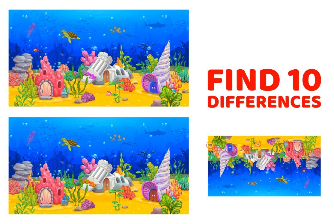 İki Resim Arasındaki 10 Farkı Bul