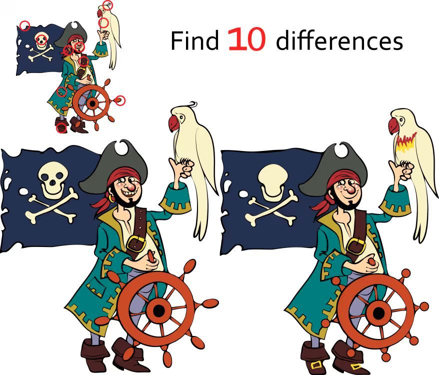 İki Resim Arasındaki 10 Farkı Bul