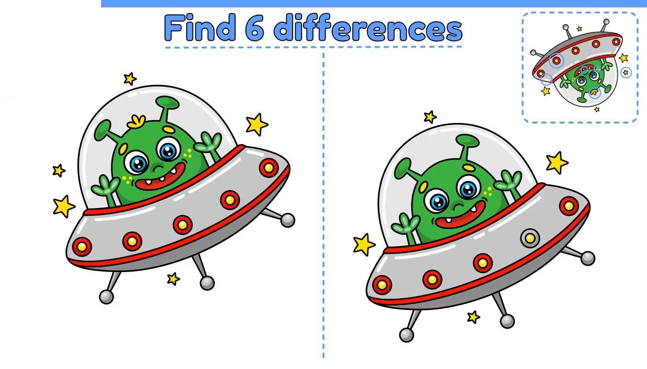 İki Resim Arasındaki 10 Farkı Bul